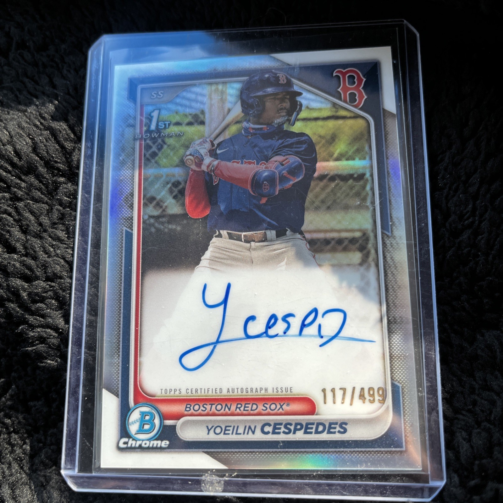 2024 Bowman Chrome Yoeilin Cespedes Refractor 1st Auto /499