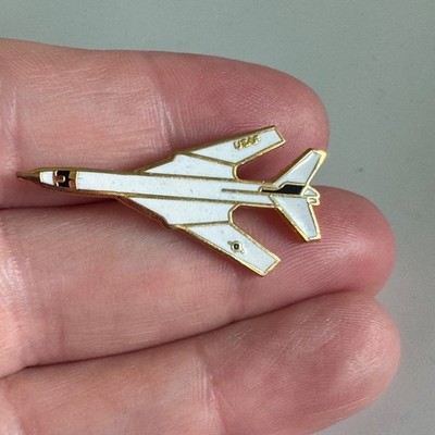 Vintage USAF B-1 Lancer Bone Supersonic Bomber Jet Enamel Lapel Hat Pin