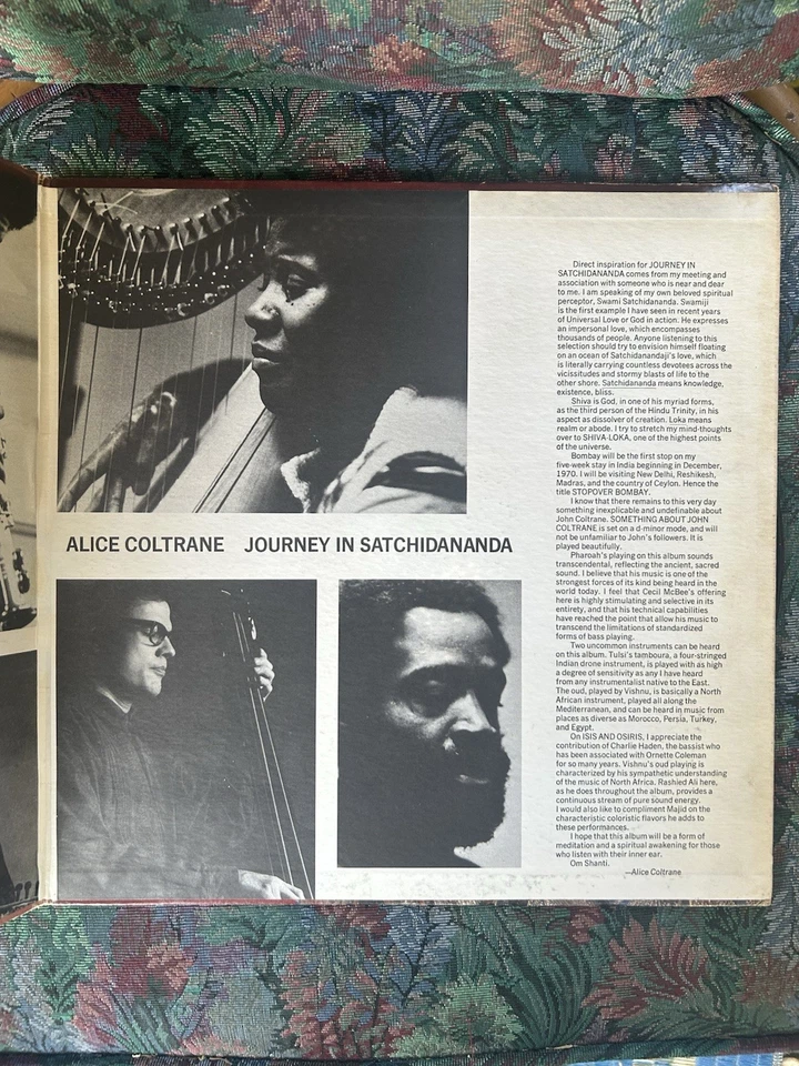 ALICE COLTRANE Journey In Satchidananda IMPULSE 1st pressing Pharoah Sanders - Image 4 of 4