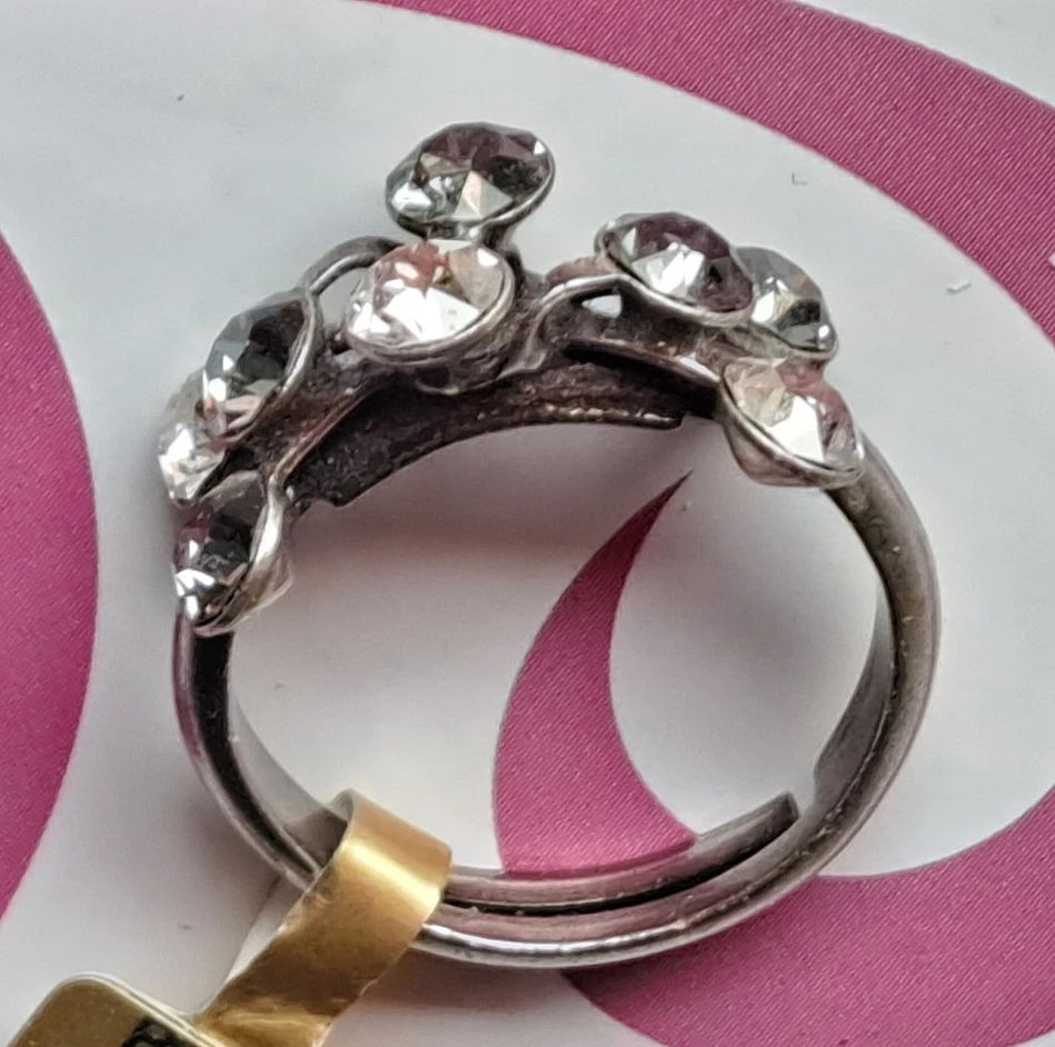 KONPLOTT  Ring  * Magic Fireball *ein eleganter Ring in Diamant + Grau Farbtönen - Bild 2 von 3