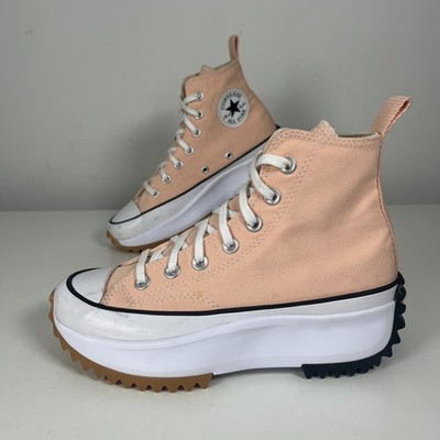 Converse Run Star Hike Damen Sportschuhe Nude Pink Pfirsich Chuck Taylor Größe 5 UK