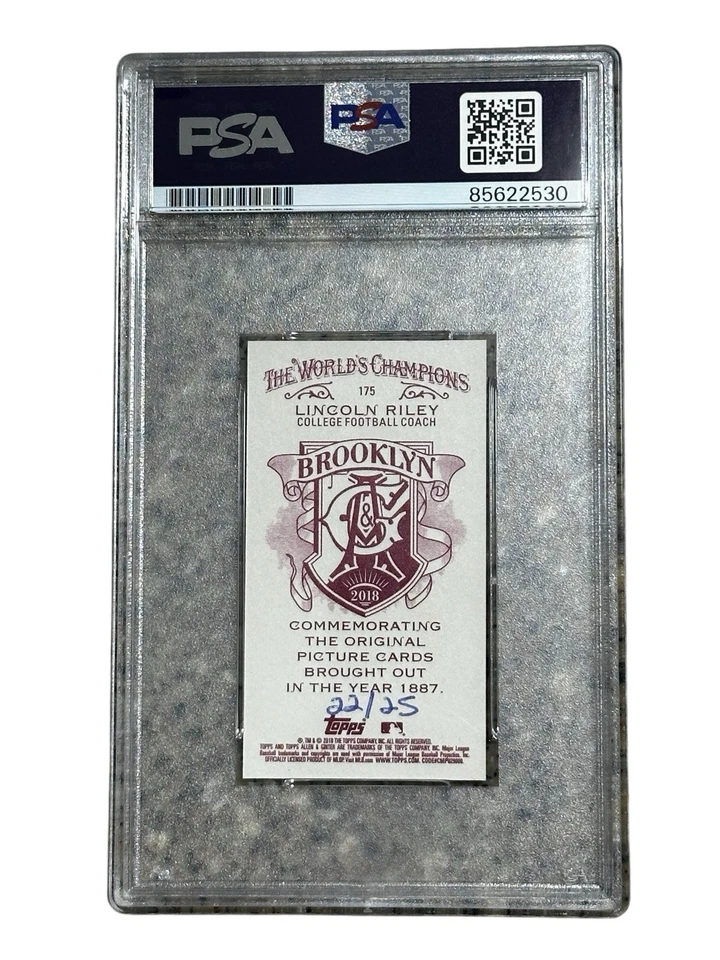 Lincoln Riley Signed Mini Allen & Ginter Card PSA/DNA Slabbed Authentic USC Rare - Image 2 of 2