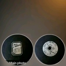 OTTAWA 67's OHA B.4. OHL MAJOR JR. A CMJHL CAHA OFFICIAL GAME PUCK VINTAGE Hole!