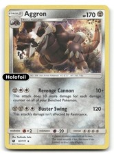 Aggron Holo SM - Crimson Invasion 67/111 LP Pokemon