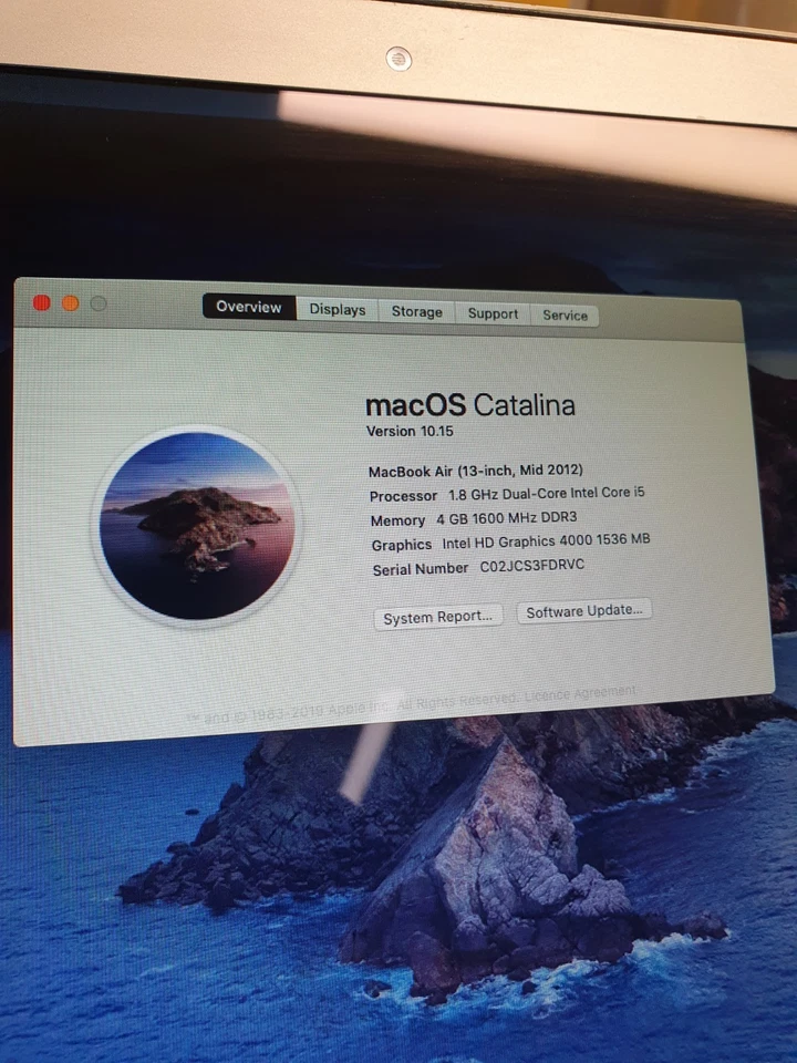 Apple MacBook Air 13” Mid 2012 Intel i5 1.80GHz 4GB RAM 128GB SSD - Image 3 of 4