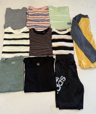 Lot of 8 Boy Short Sleeve Shirts, 1 Short and 1 Long Sleeve Shirt