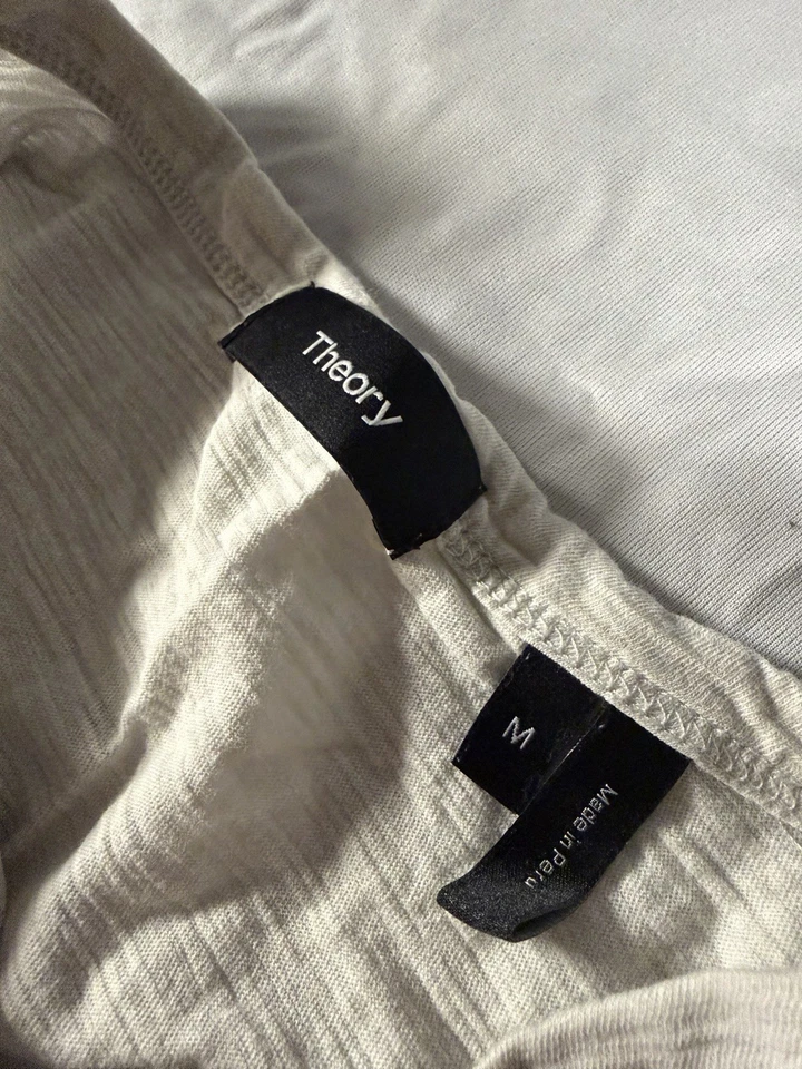 Camisa Theory Henley Manga Corta Arena Clara Talla M Foto 3 de 4