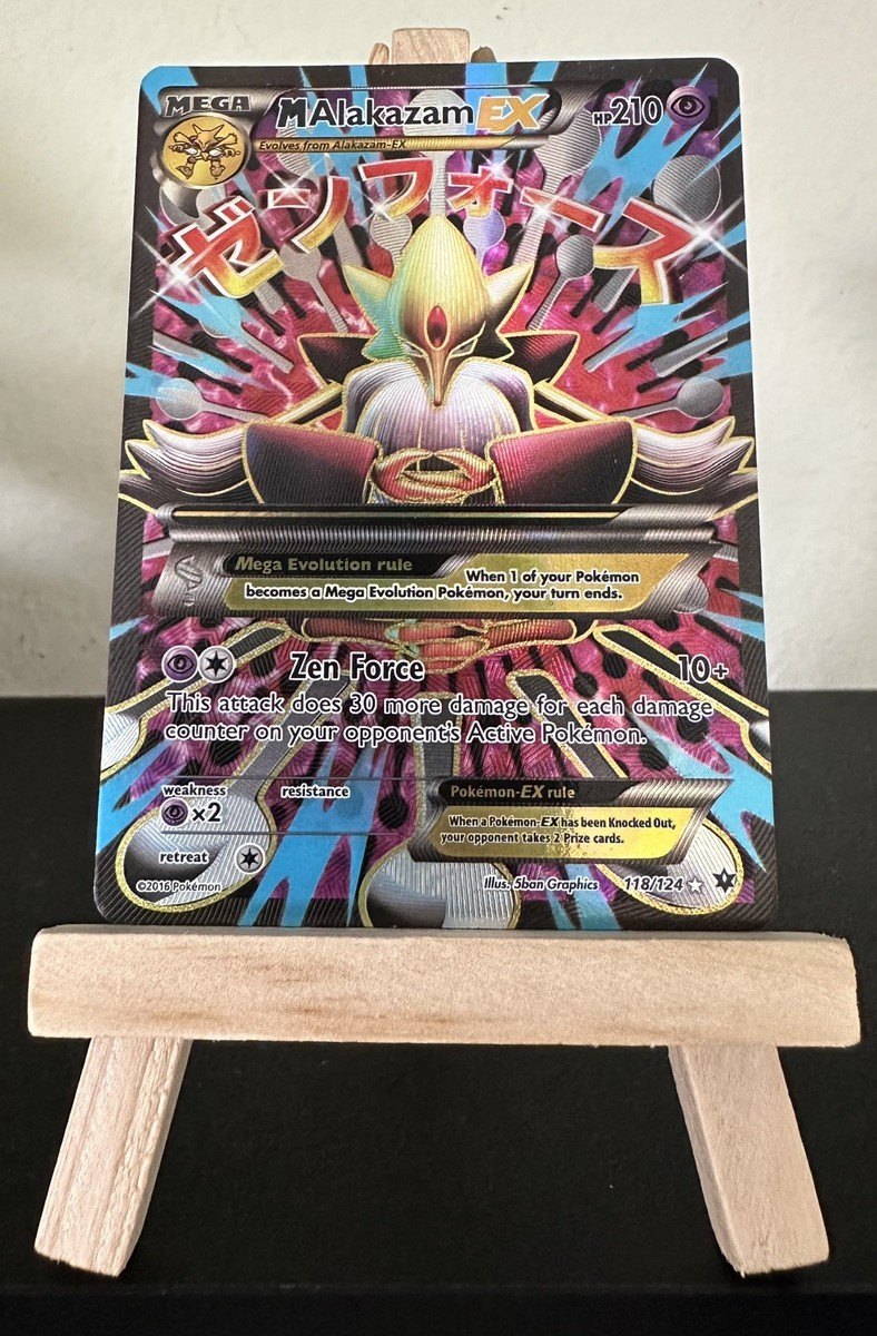 M Alakazam EX Full Art Holo Ultra Rare Card 118/124 Fates Collide