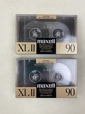 2 MAXELL XL II HIGH RESONANCEPROOF CASSETTE TAPES - IEC TYPE II HIGH CrO2