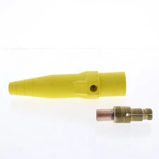 Leviton Yellow 16 Series Male Detachable Cam-Type Plug Crimped 300A 600V 16D26-Y