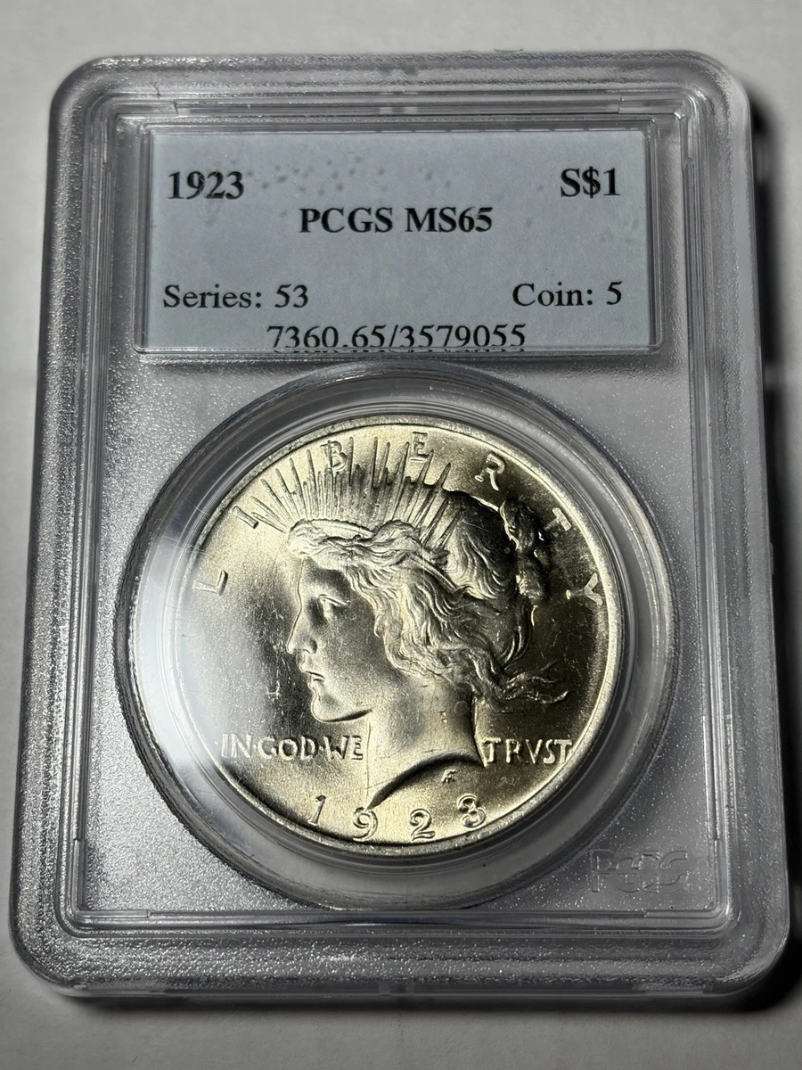 MS 65 Peace Dollars 1921-1935 for sale | eBay