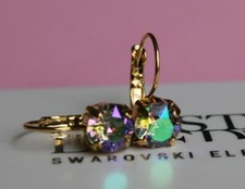 Paradise Shine Leverback Earrings-Swaroski Crystal Elements Choose Your Finish