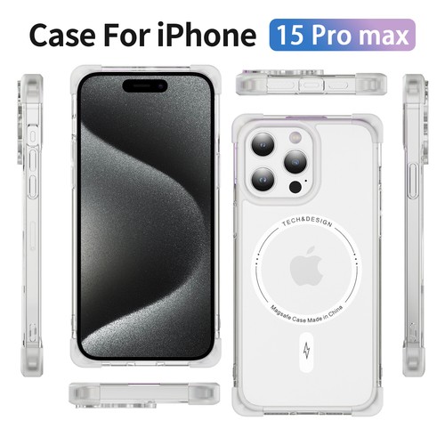 Shockproof Clear Mag safe Case Cover For iPhone 16 Pro Max 15 13 12 11 XR 8+ 7+ - Picture 33 of 52