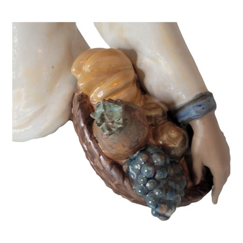 Vintage Lladro Gres Figur 229 "Seasonal Gifts" nicht mehr produziert Gres Finish 17" mit Box - Bild 8 von 12