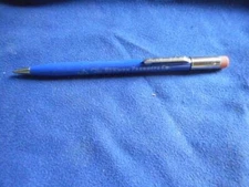 #4174VINT. BLUE SCRIPTO MECH. PENCIL FUNCTIONS  ERASER AUTO REPLACEMENT PARTS