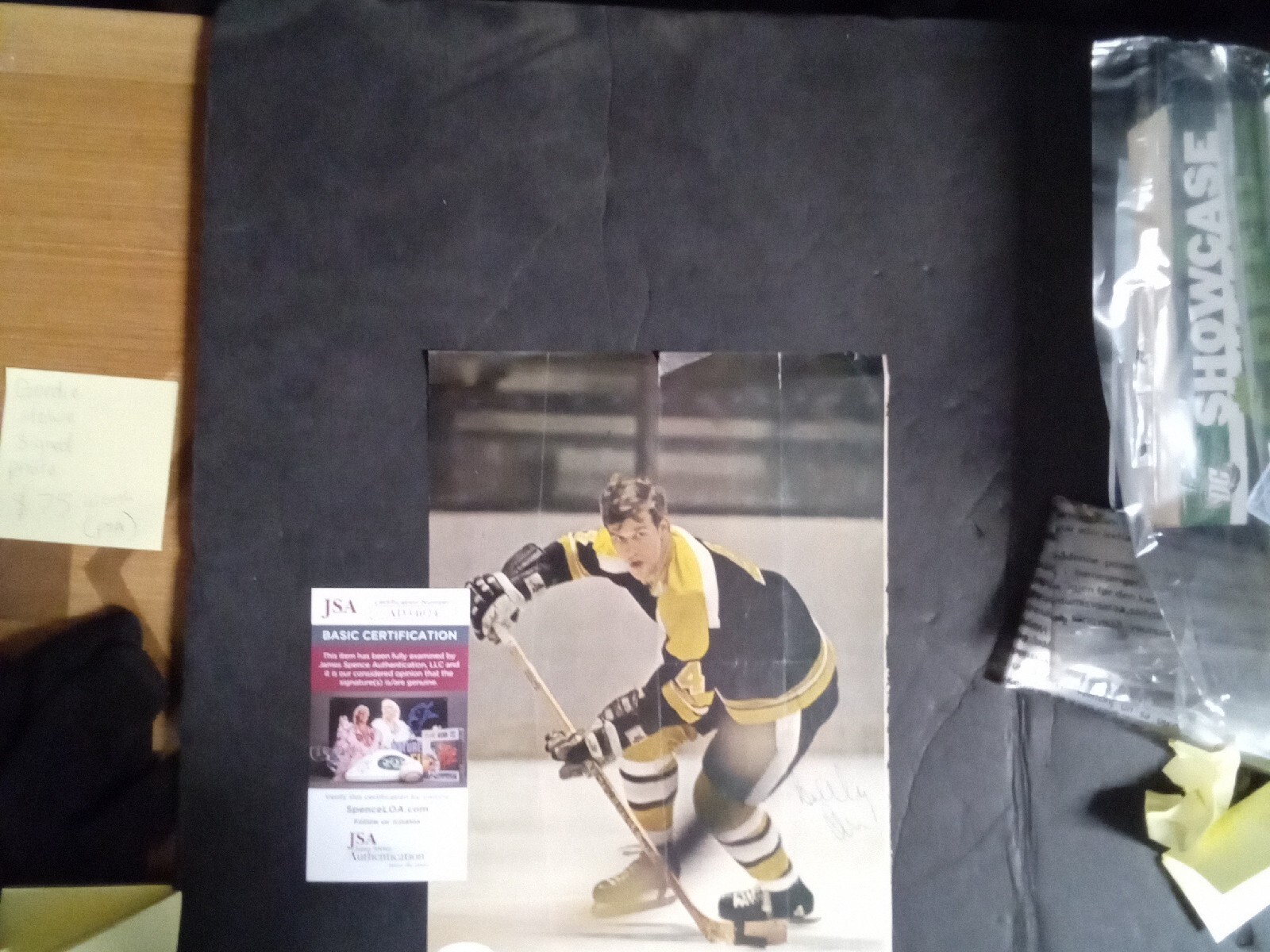 Bobby Orr Autographed Signed Boston Bruins Color Magazine photo 8x10 NHL Color Photo JsA -# 