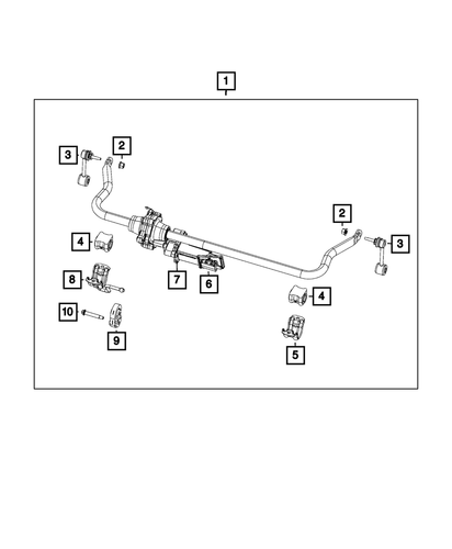 Genuine Mopar Stabilizer Bar Link Assembly 52059975AC