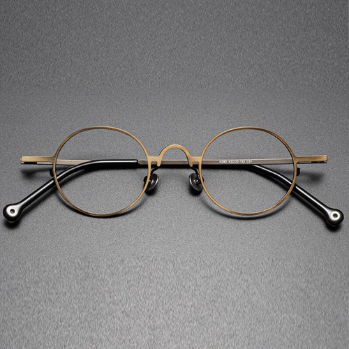 Retro Runde Brille Japanische Brille Brillengestell Vintage Glasses 43 23-153mm