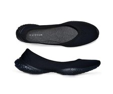 LISSOM Flyte Black with Black Soles Slip-On Ballet Flats US 9.5