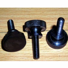 M5 Thumb Screw Flat head Knurled Screw GB834 Black 6mm-30mm Length