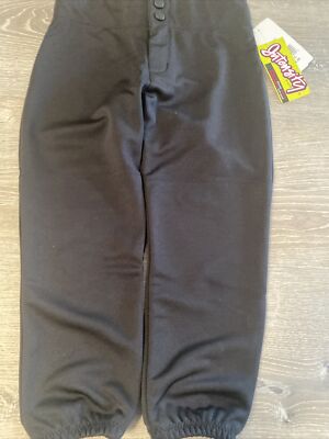 Intensity Low Rise Double Knit Softball Pants Black N5300y Girls - Youth Medium