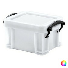 Boîte en plastique avec fermetures anses - Rangement 8,5 x 5 x 6,4 cm Couleur -