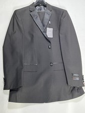 Mens Angelo Rossi Classic Black Tuxedo 44L Formalwear NEW