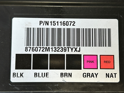 2003 - 2007 HUMMER H2 AWD 6.0L FRONT DASH BCM BODY CONTROL MODULE