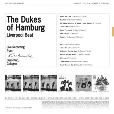 The Dukes of Hamburg Liverpool Beat Vinyl LP Live Kaskade Cologne
