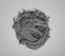 3d Model Stl File for CNC Router Laser Dragon 3 3D Model