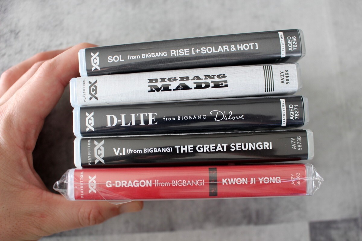 SET x5 BIGBANG Japan PLAYBUTTON Taeyang RISE D-LITE D'slove SET x5 BIGBANG Japan PLAYBUTTON Taeyang RISE D-LITE D'slove