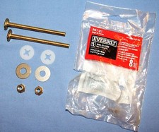 Everbilt Universal Brass Bowl to Floor Toilet Bolt Set-1/4" x 3 1/2"
