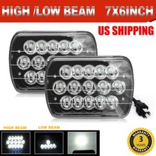 Pair 5x7'' 7x6'' LED Headlight High Low Beam Projector For Toyota MR2 1985-1995