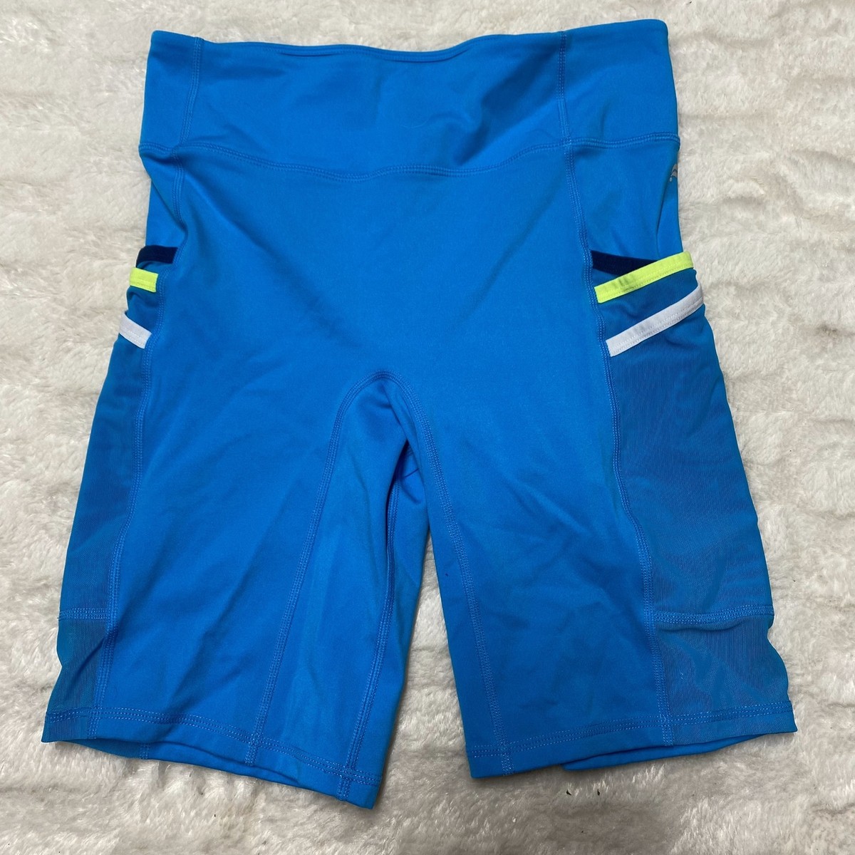 Fabletics Motion 365 Shorts Women's Blue Compression Pull On High - Main Image