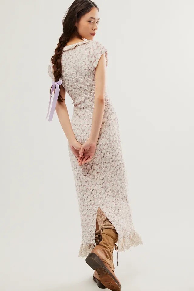 mckenna velvet midi dress Mckenna Velvet Midi Dress by Free People in Blue, Size: S