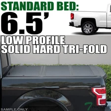 Topline For 2014-2019 Silverado/Sierra 6.5' Lo Pro Hard Tri Fold Tonneau Cover