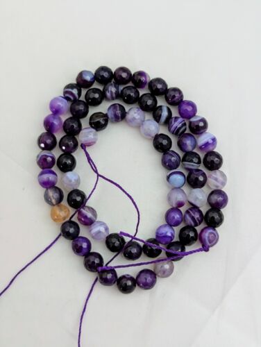 Banded Agate Gemstone Beads, Striped Agate, Shaded Agate, Choose Colour And Size - Picture 24 of 33