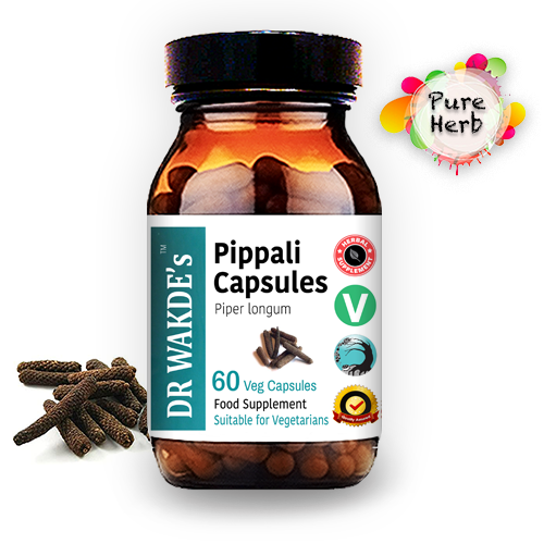 Pippali en capsulas de DR WAKDE'S (Pimienta Larga) | 60 cápsulas vegetales | ... - Picture 1 of 10