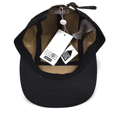 Supreme x MM6 Maison Margiela Cap マルジェラ Supreme MM6 Maison Margiela Painted Camp Cap Black - SS24 - US
