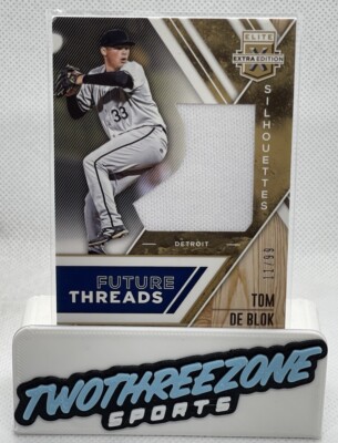 2017 Elite Extra Edition Future Threads Silhouettes Tom De Blok #FTS-TD/#'d /99