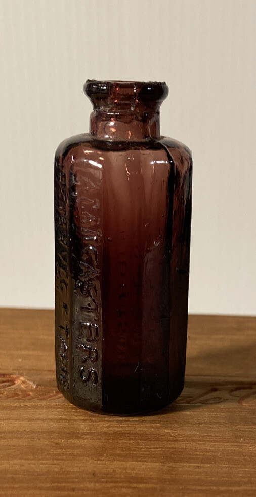 Antique 1852 A. Lancaster's Indian Vegetable Jaundice Bitters Bottle