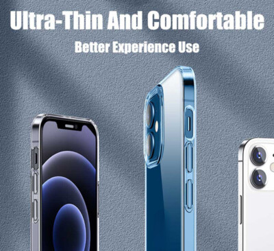 For iPhone 16 15 14 13 12 11 Pro Max Clear Phone Soft Case Slim Shockproof Cover