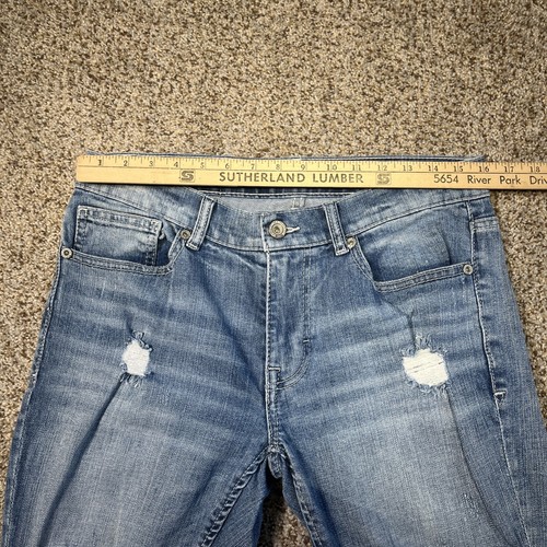 BKE Jeans Men's 32 X 30 Blue Denim Alec Skinny Low Rise Distressed Stretch - Picture 7 of 16
