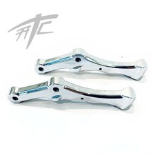 HD CHROME RADIAL MOUNT BRAKE CALIPER BRACKETS 11.8" ROTOR 00-17 HARLEY DAVIDSON