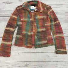 Rebecca Bruce Boutique Multicolor Long Sleeve Cardigan Jacket Women Size L New