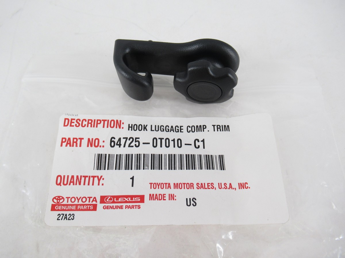 Genuine OEM Toyota 64725-0T010-C1 Luggage Compartment Trunk Hook