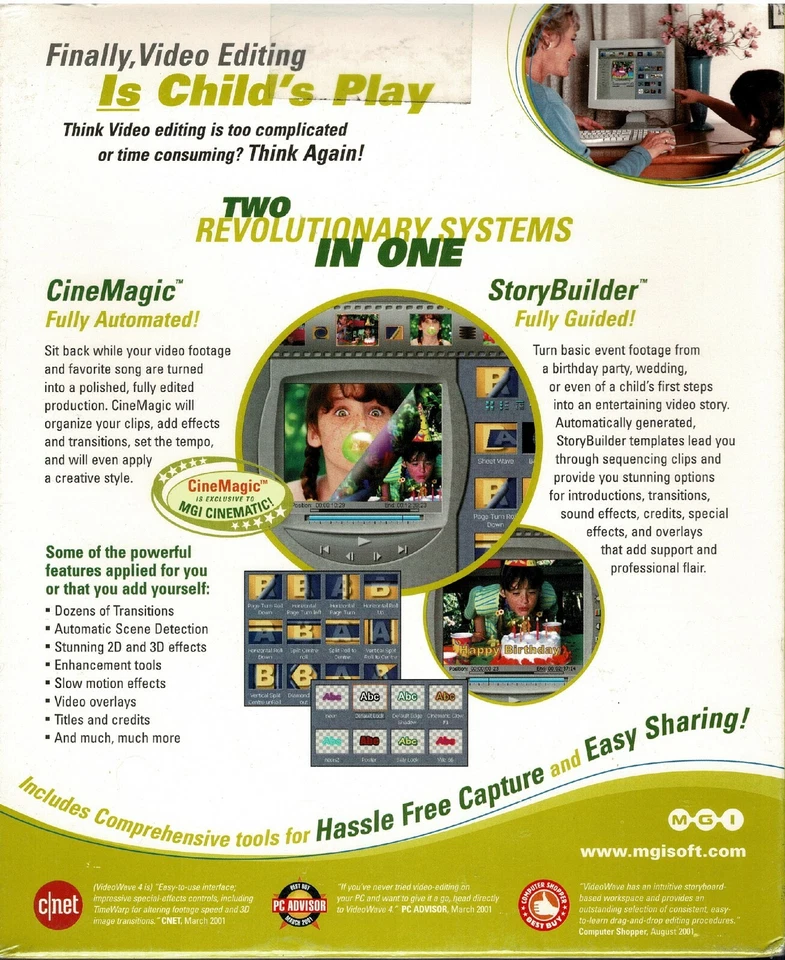 MGI Cinematic Pc Brand New Sealed Retail Box XP Video Editing Software - Image 2 of 2