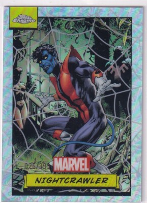 Topps Marvel Chrome 2024 Card Nr. 83 Nightcrawler Spider-Web Refractor 26/399