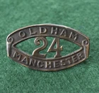 The 24th (Oldham) Battalion, Manchester Regiment WW1 Shoulder Title
