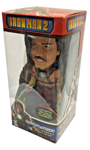 Whiplash Iron Man 2 Gitd Marvel Wacky Wobbler Bobble Head Wackelkopf Figur Funko-image
